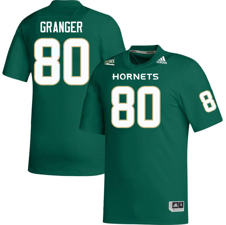 Sacramento State Hornets #80 Ashar Granger College Football Jerseys Stitched Sale-Green